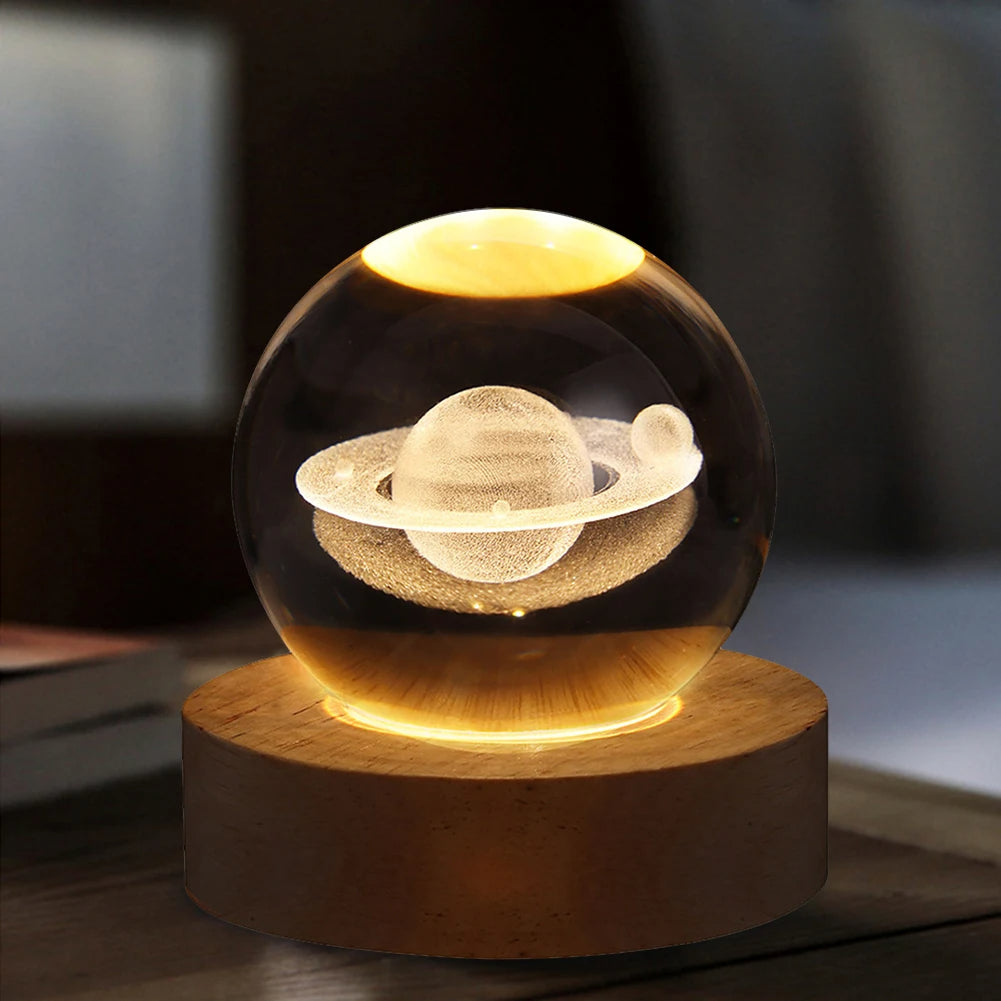 LED Crystal Ball Night Light - Perfect Gift ✨🎁