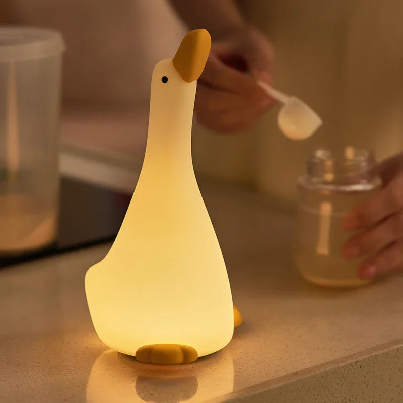 🪿 Cute Duck Squishy Night Light - Perfect Gift 🎁✨