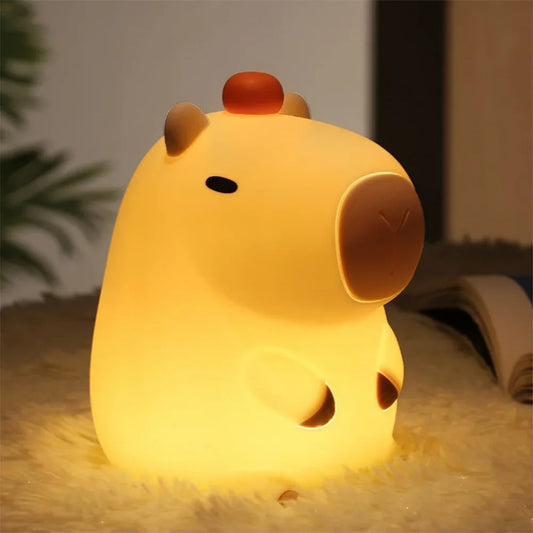 🌟 Adorable Capybara Squishy Night Light 🎁