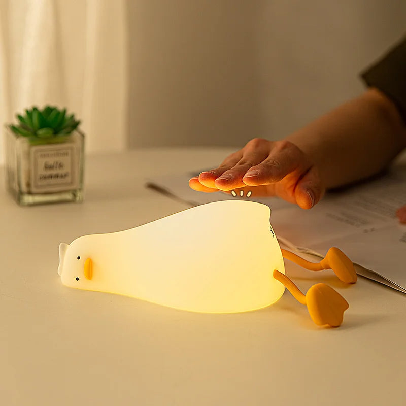 🪿 Cute Duck Squishy Night Light - Perfect Gift 🎁✨