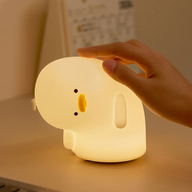 🪿 Cute Duck Squishy Night Light - Perfect Gift 🎁✨