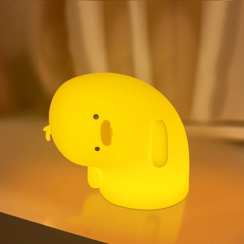 🪿 Cute Duck Squishy Night Light - Perfect Gift 🎁✨